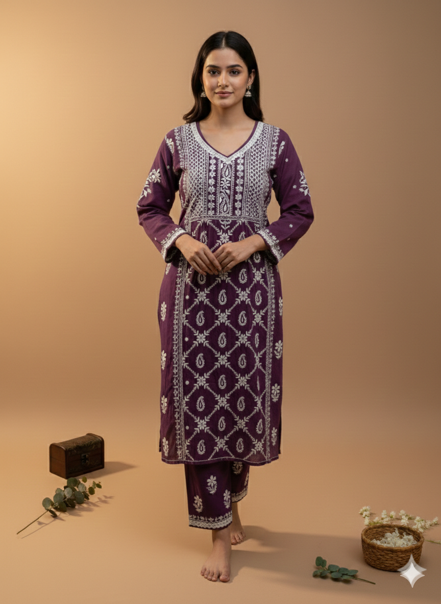 Lucknow Chicken Cord Set