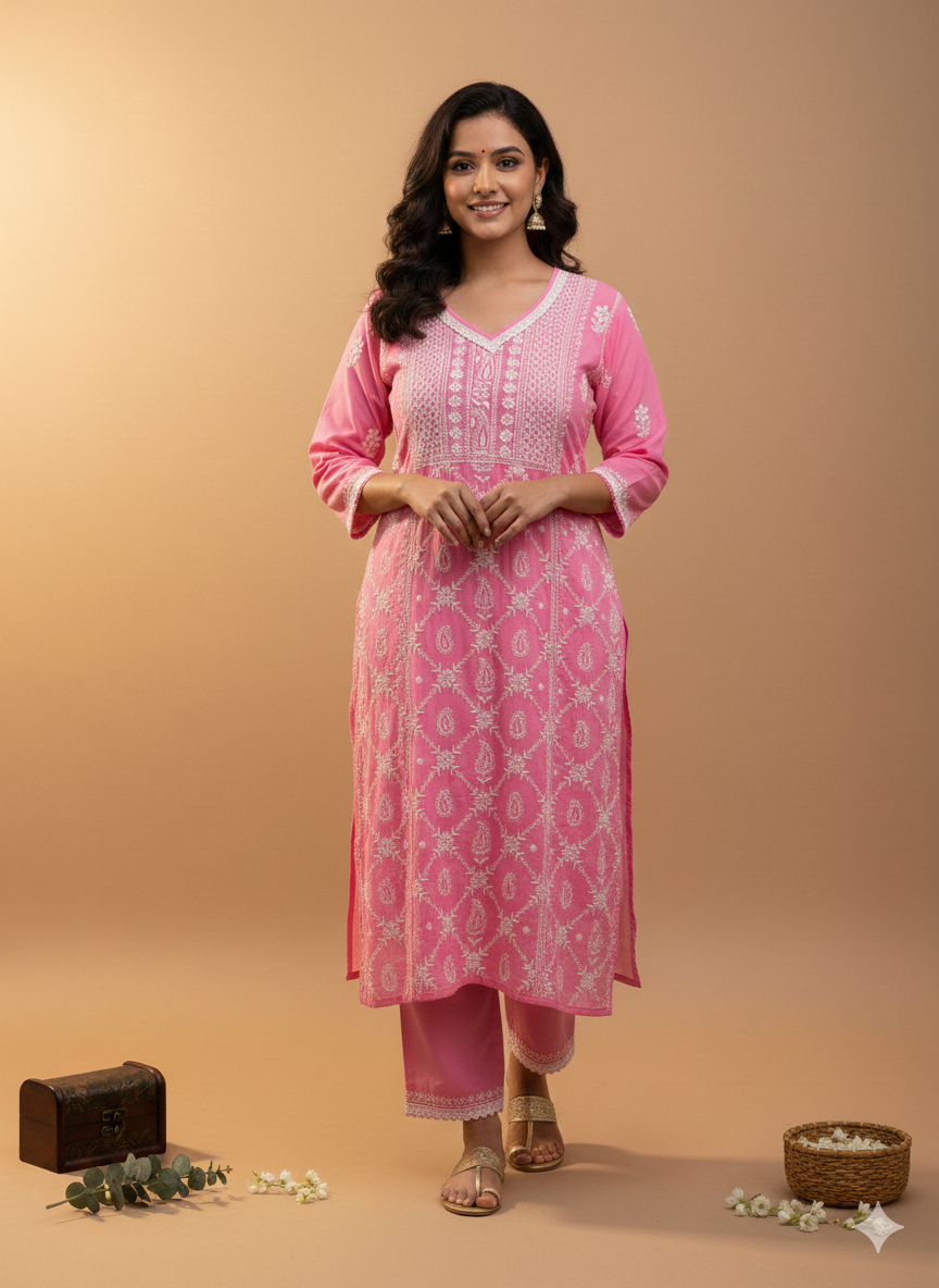 Lucknow Chicken Cord Set