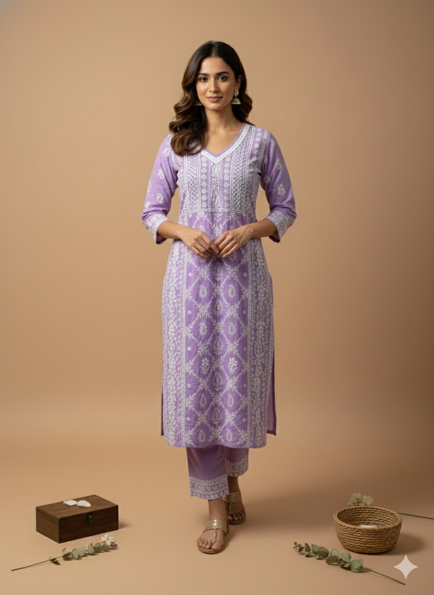 Lucknow Chicken Cord Set
