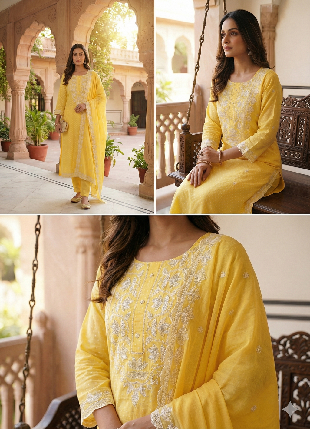 Chanderi Suit and Dupatta