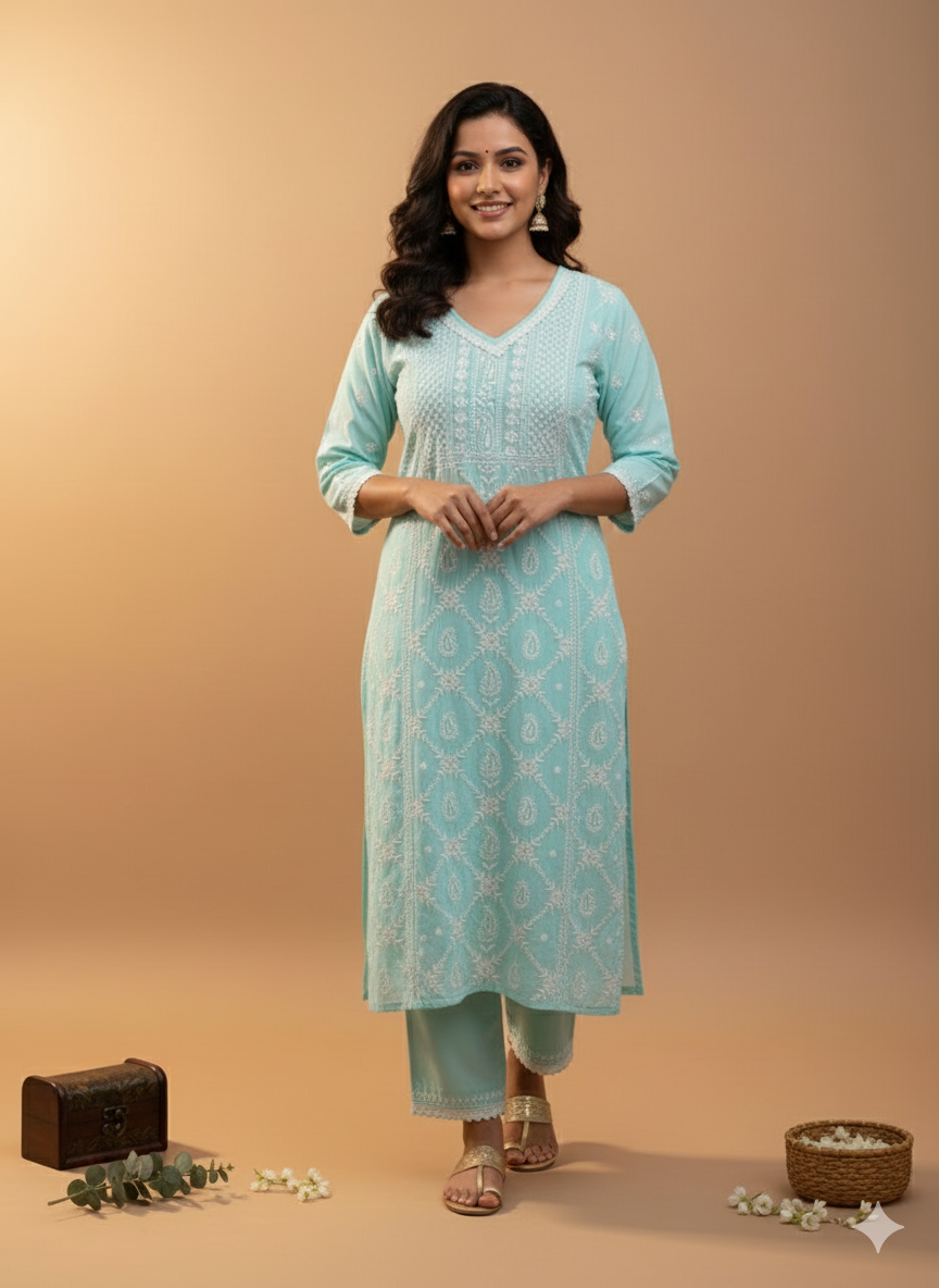 Lucknow Chicken Cord Set