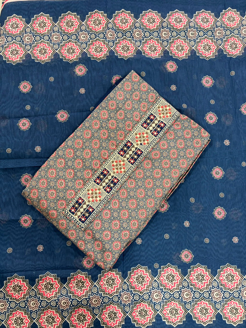 Cotton Unstitched 3 piece Suit