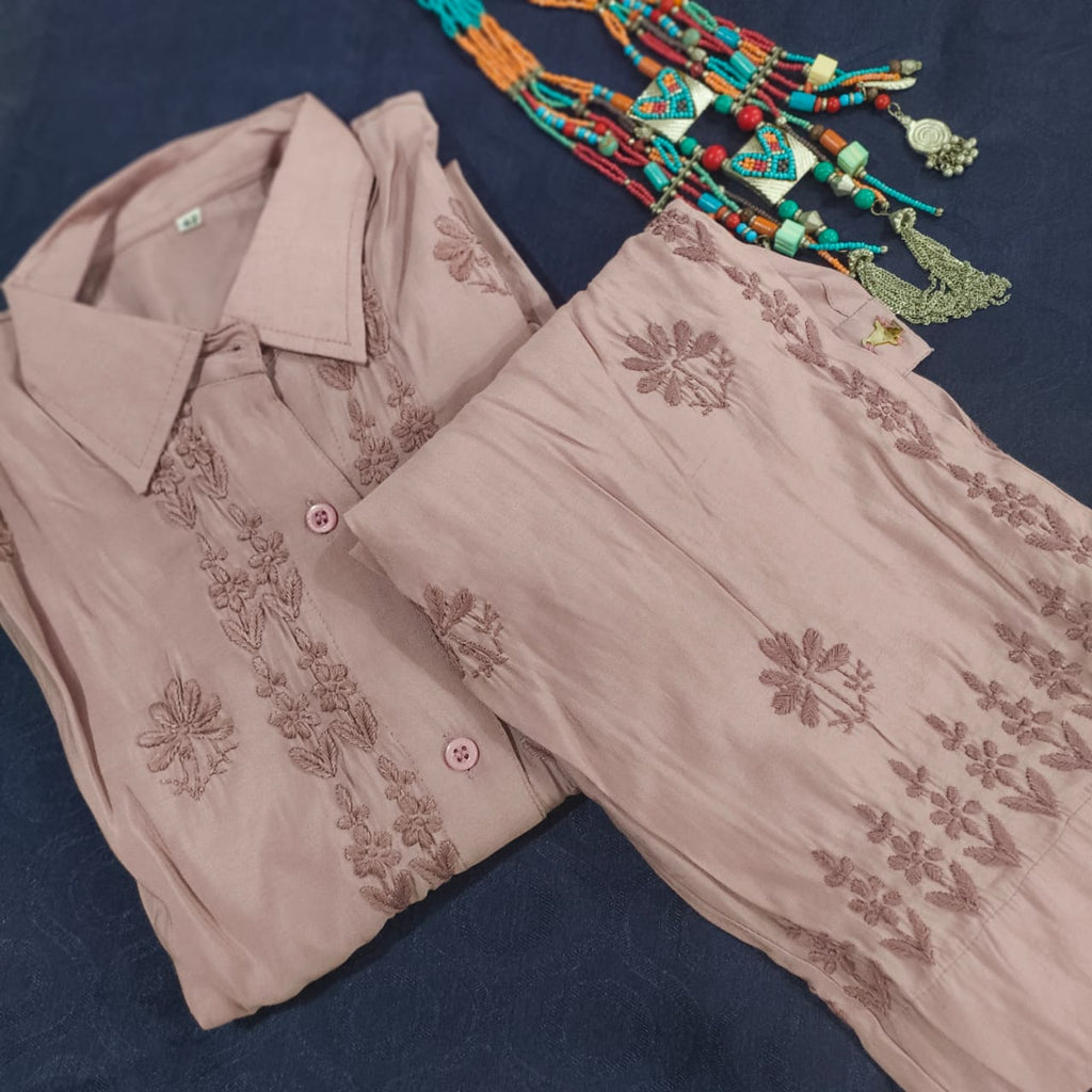 Lucknow Chickan Cord Set