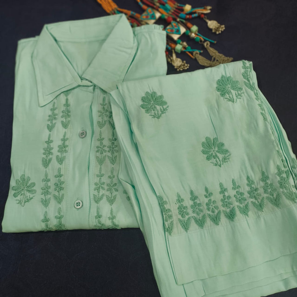 Lucknow Chickan Cord Set